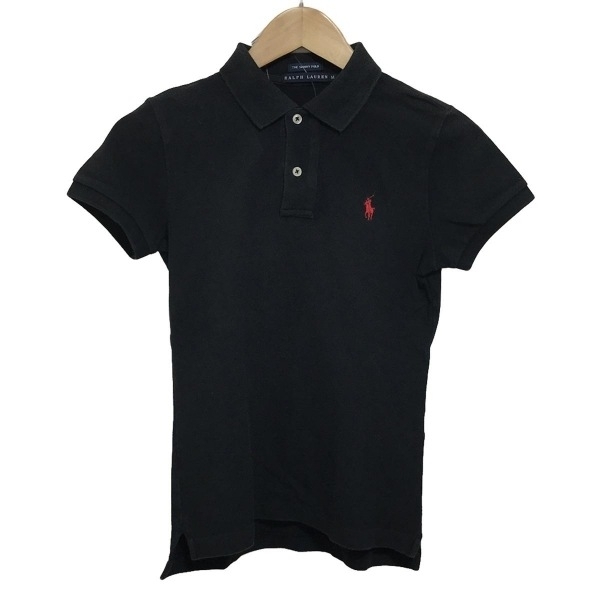 ラルフローレン RalphLauren 半袖ポロシャツ サイズM - 黒 レディース トップス