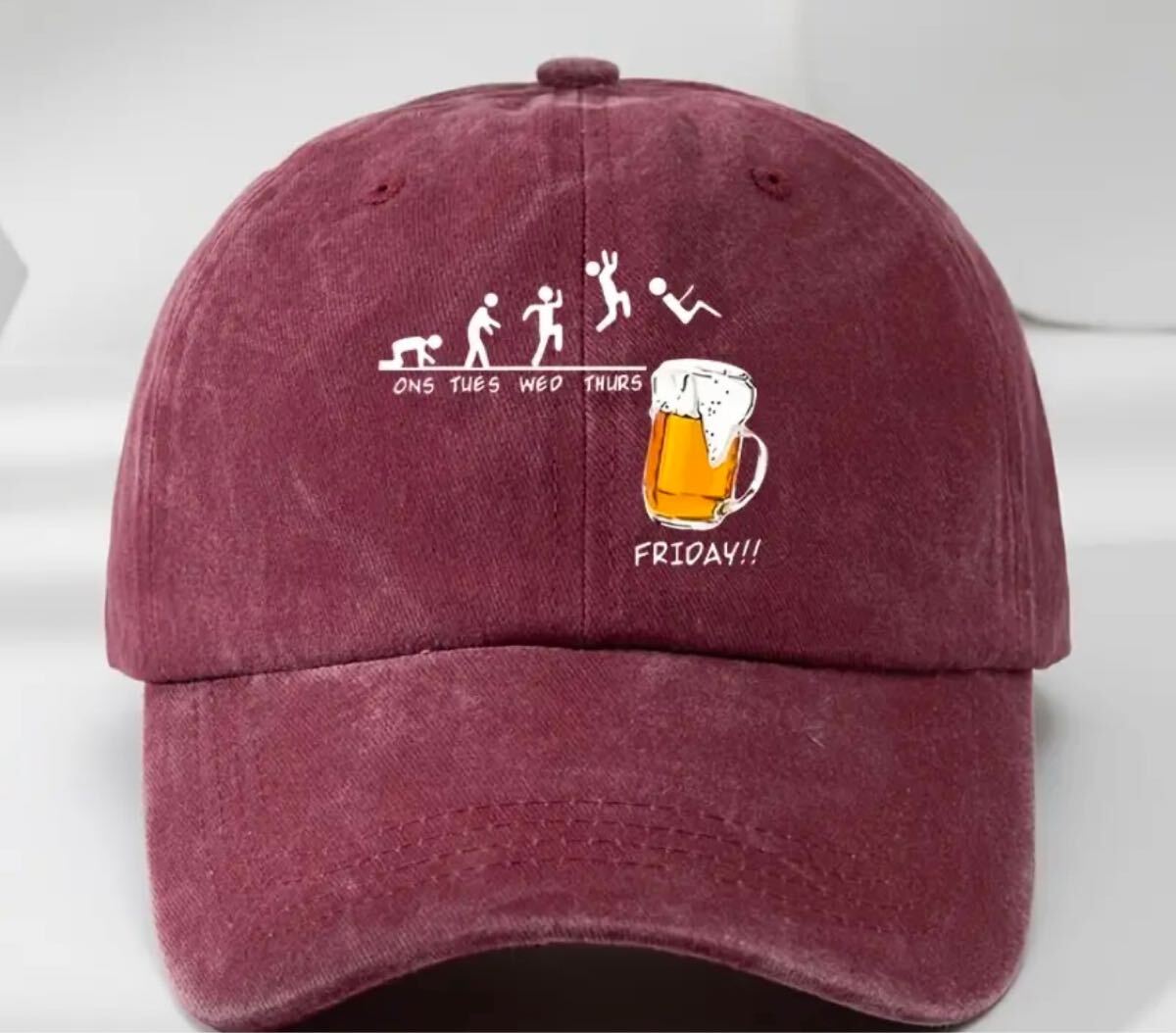 帽子/野球帽/ベースボールキャップ『ブラックフライデー　ビールにダイブ！　ブルゴーニュ』新品未開封