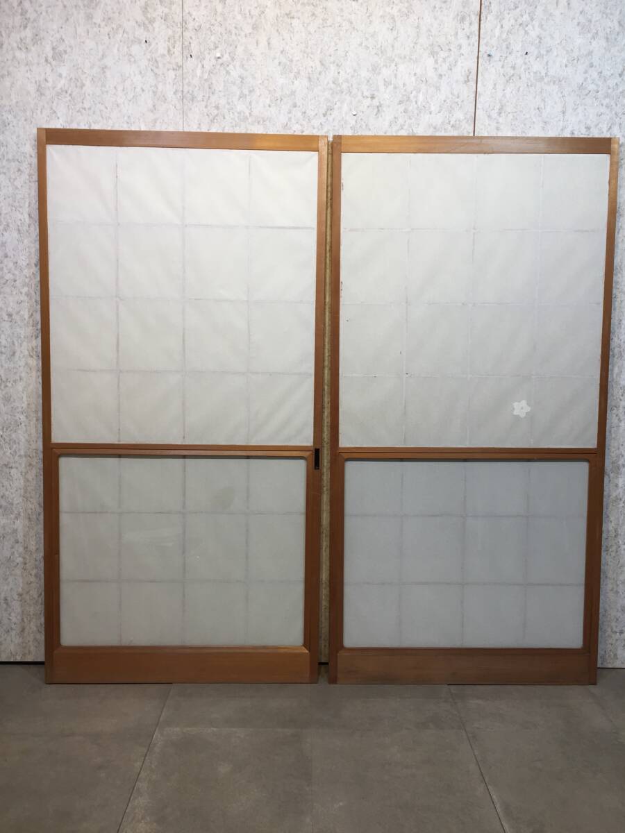 木製障子戸 』本立ちB 雪見障子戸 木製建具 引き戸 引違い 入口 木製障子戸 』本立ちB 雪見障子戸 木製建具 引き戸 引違い 入口