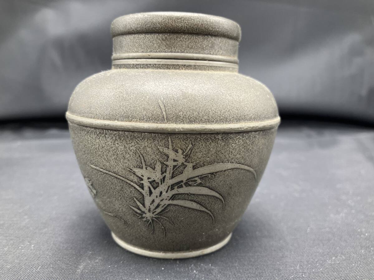 専用 古錫 茶入 在銘 茶心壺 極上 大型 時代 煎茶道具 重さ約 専用 古錫 茶入 在銘 茶心壺 極上 大型 時代 煎茶道具 重さ約