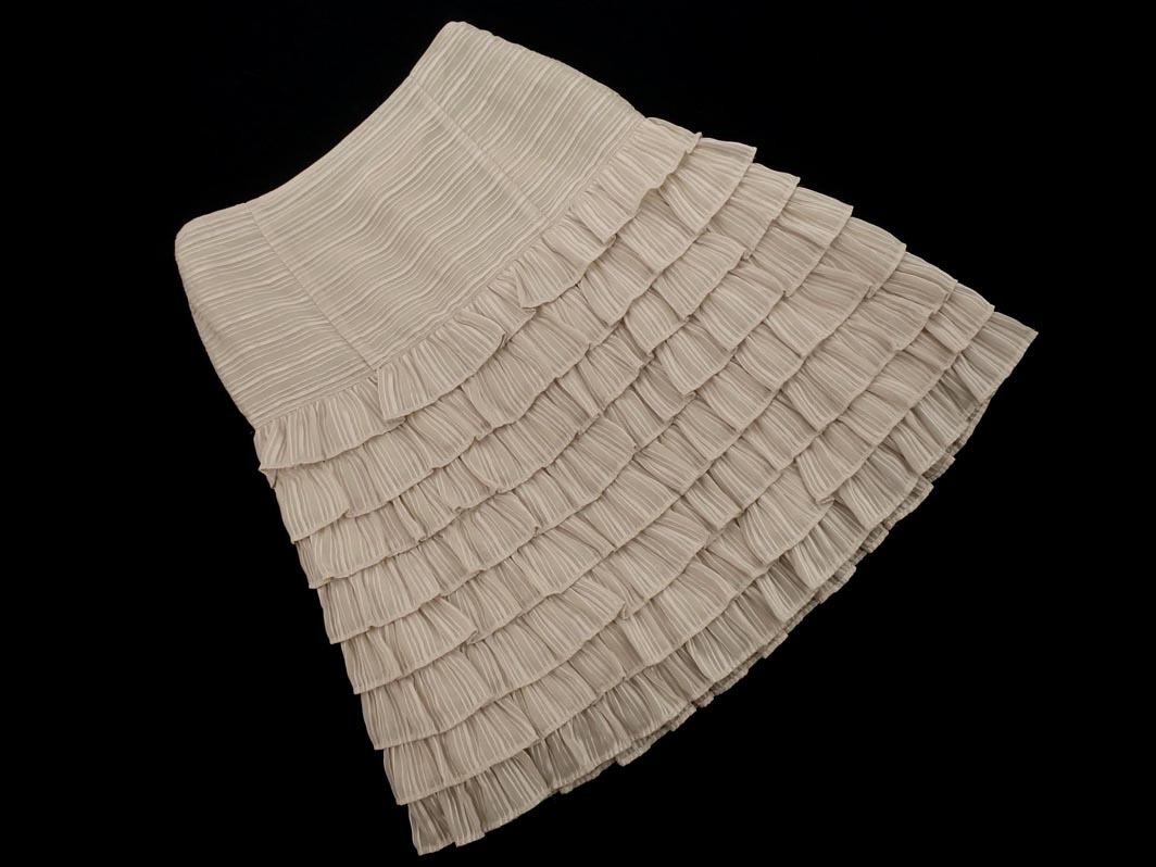 Nanette Lepore ナネットレポー ティアード スカート size2/ベージュ ■◇ ☆ ela3 レディース