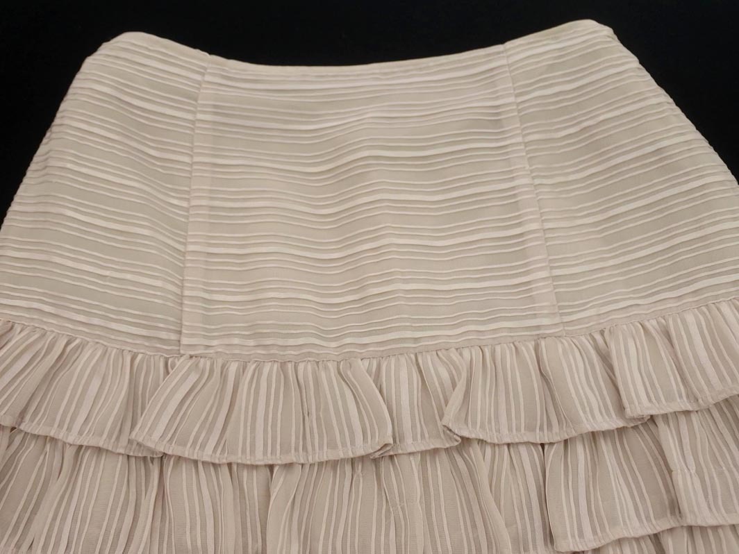 Nanette Lepore ナネットレポー ティアード スカート size2/ベージュ ■◇ ☆ ela3 レディース