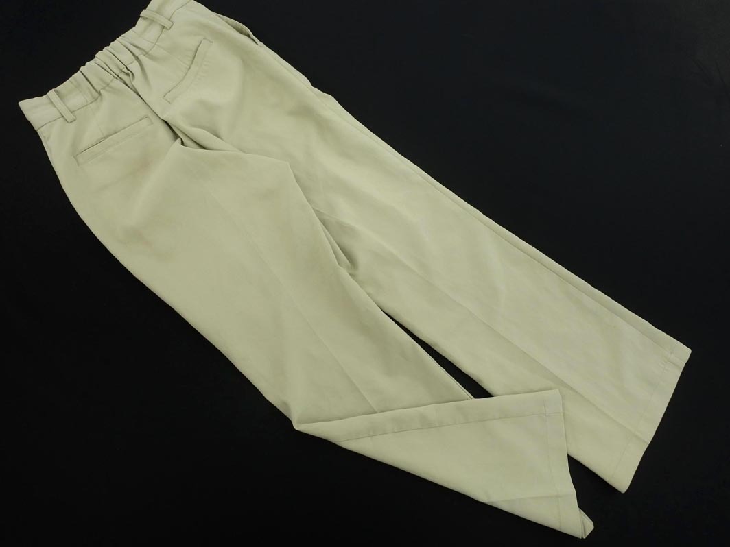 Heather ヘザー センタープレス加工 パンツ sizeS/黃緑 ■◇ ☆ ela4 レディース