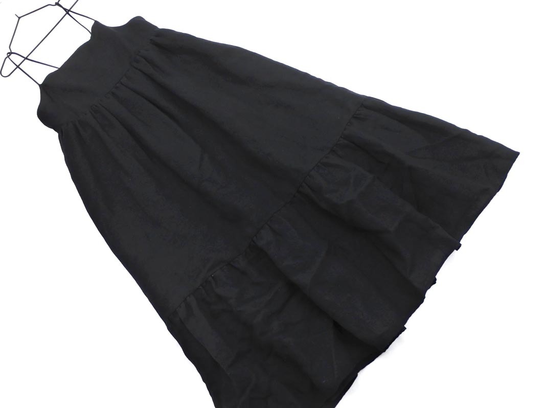 fredy emue フレディエミュ キャミソール ワンピース size38/黒 ■■ ☆ ela9 レディース