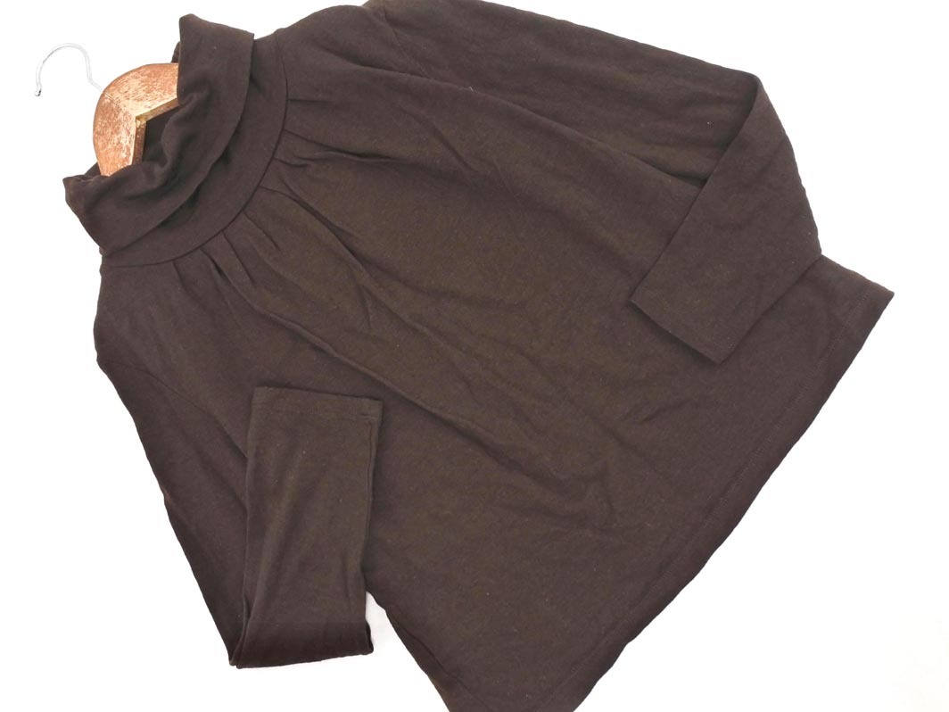 iCB アイシービー ウール100% タートルネック カットソー sizeS/茶 ◇■ ☆ elb0 レディース