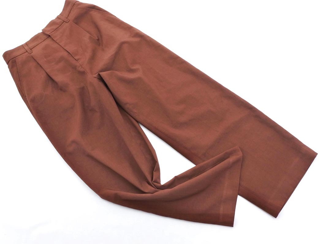 LOWRYS FARM ローリーズファーム タック テーパード パンツ sizeM/茶 ■◇ ☆ elb0 レディース