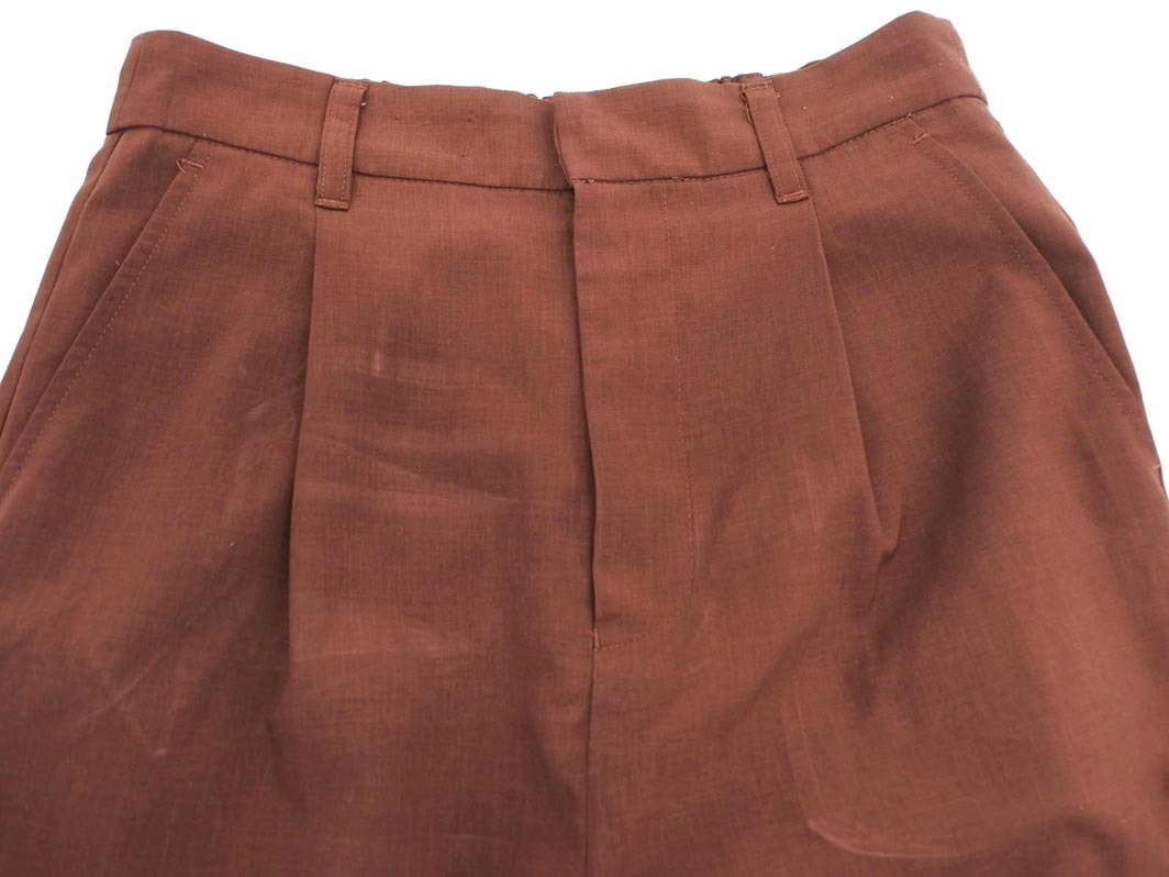 LOWRYS FARM ローリーズファーム タック テーパード パンツ sizeM/茶 ■◇ ☆ elb0 レディース