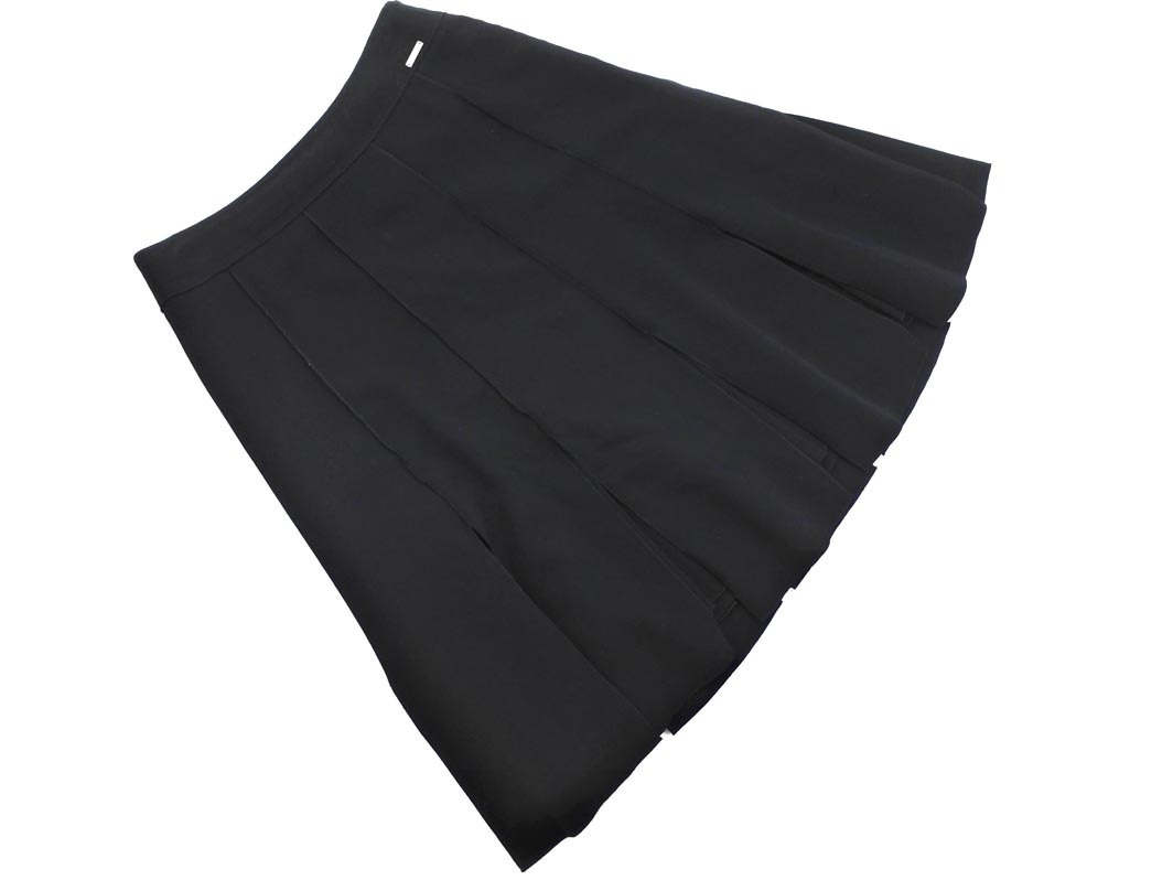 foxey フォクシー ウール混 Aライン 台形 スカート size40/黒 ◇■ ☆ elb1 レディース