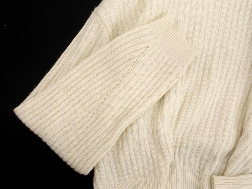Rope Picnic ロペピクニック ウール混 バック リボン ニット セーター size38/オフホワイト ◇■ ☆ elb3 レディース
