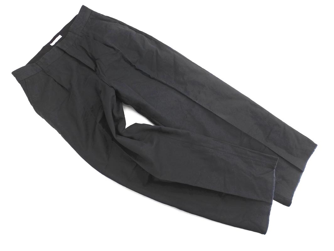 JOURNAL STANDARD ジャーナルスタンダード 綿麻 カットオフ ワイド パンツ size40/黒 ■◇ ☆ elb2 レディース