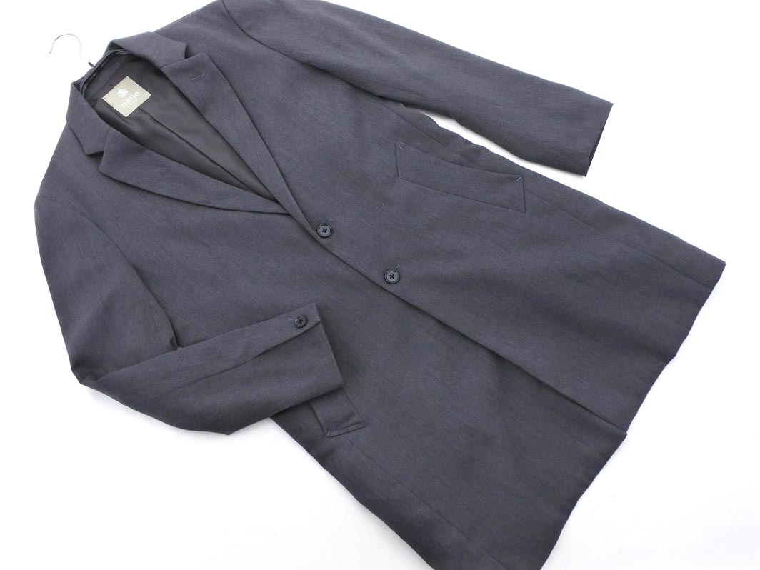 nano universe ナノユニバース チェスター コート sizeS/グレー ◇■ ☆ elb6 メンズ