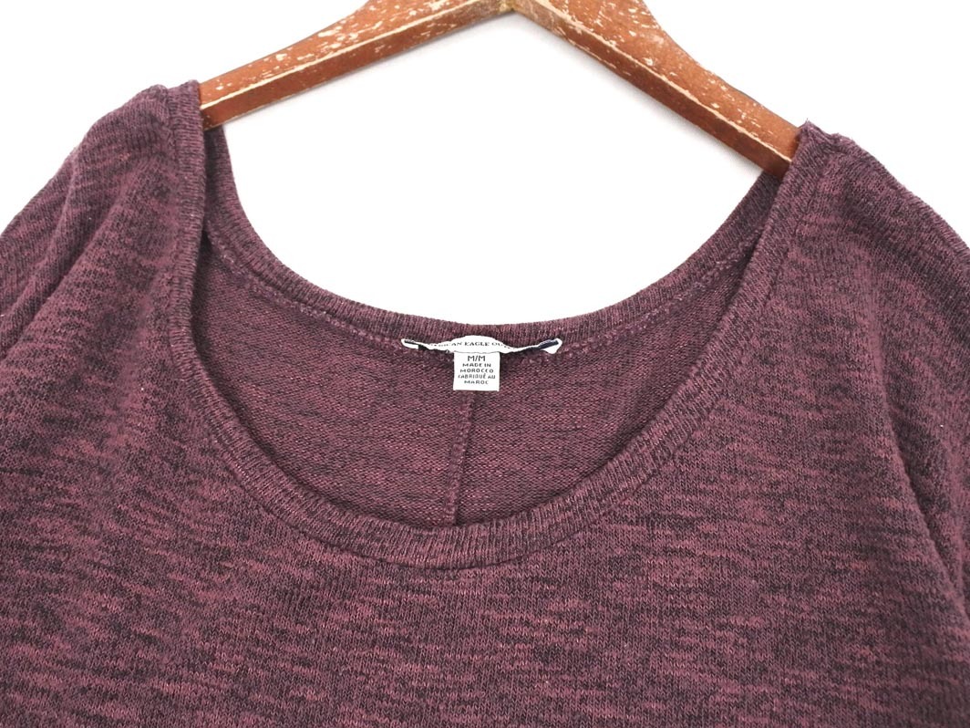 AMERICAN EAGLE アメリカンイーグル ドルマン ニット セーター sizeM/ボルドー ◇■ ☆ elb7 レディース