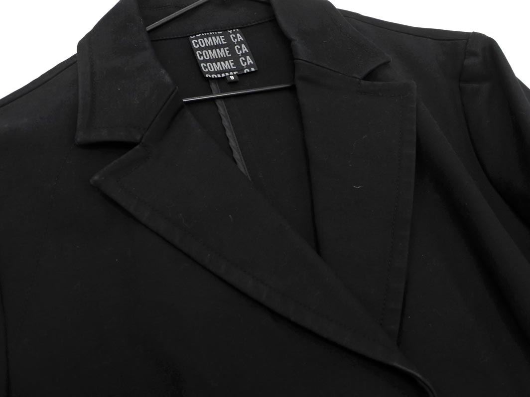 COMME CA コムサ ジャケット size9/黒 ■◇ ☆ elb7 レディース