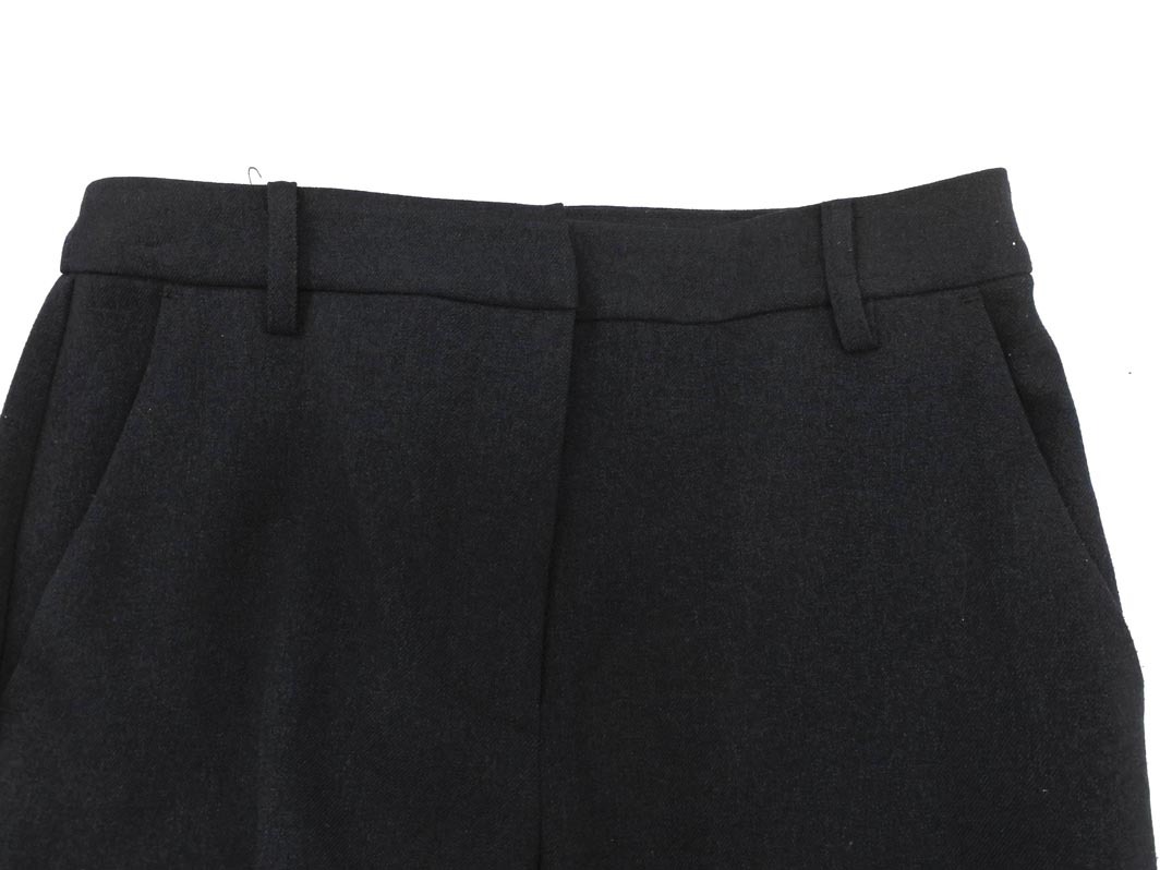 NATURAL BEAUTY BASIC ナチュラルビューティーベーシック クロップド パンツ size縦XS 橫S+/濃紺 ■◇ ☆ elb7 レディース