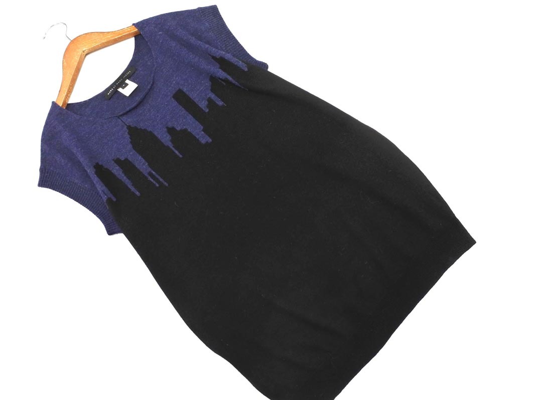 MARC BY MARC JACOBS マークバイマークジェイコブス ウール100% ニット ベスト sizeS/紺 ◇■ ☆ elb7 レディース