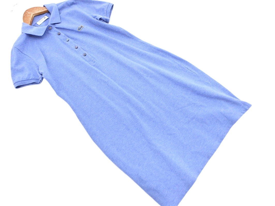 LACOSTE ラコステ ポロシャツ ワンピース size34/青 ■◆ ☆ elb6 レディース