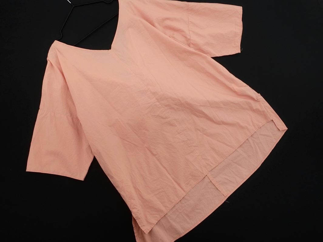 ネコポスOK NATURAL BEAUTY BASIC ナチュラルビューティーベーシック リボン ブラウス シャツ sizeM/ピンク ■◇ ☆ elb8 レディース
