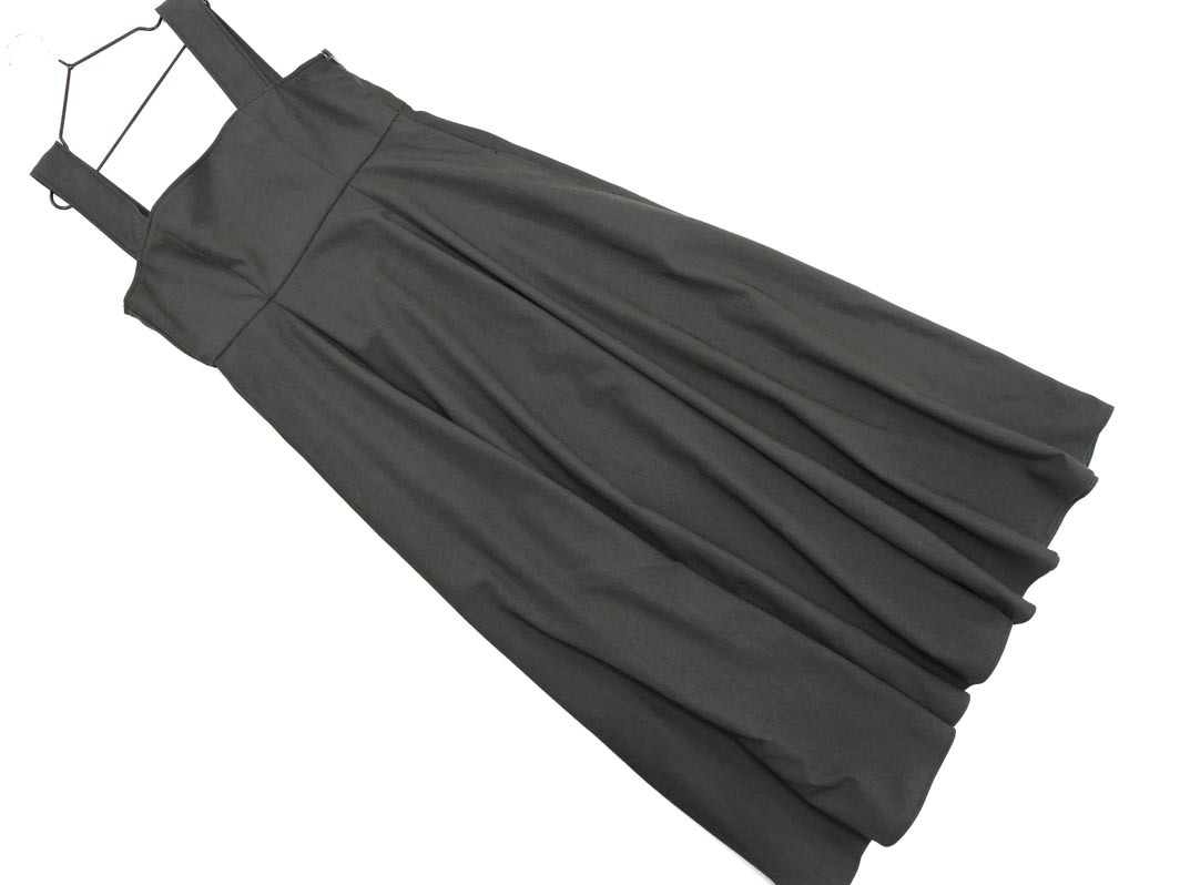 Heather ヘザー マキシ ワンピース ジャンパー スカート sizeS/チャコール ◇■ ☆ elc0 レディース