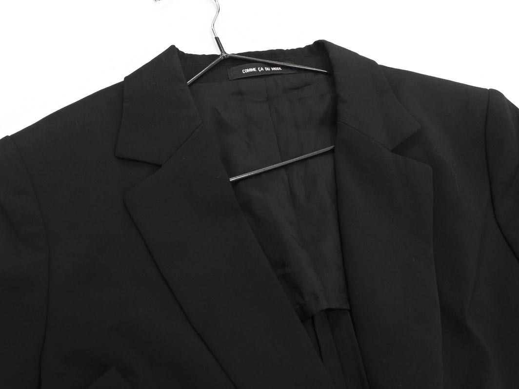 COMME CA DU MODE コム サ デ モード テーラード ジャケット size7/黒 ■◇ ☆ elb9 レディース