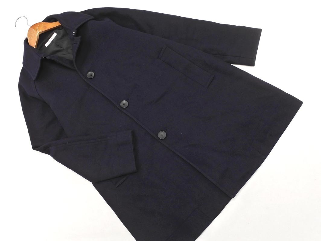JOURNAL STANDARD relume ジャーナルスタンダードレリューム ウール混 ステンカラー コート sizeS/紺 ◇■ ☆ elc0 メンズ
