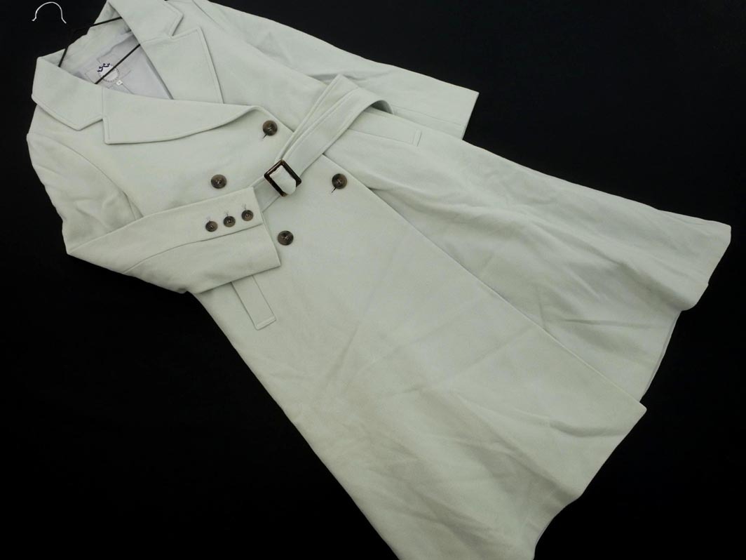 Rirandture リランドチュール ウール100% リボンベルト付き ロング コート size1/ミント ◆■ ☆ ekc9 レディース