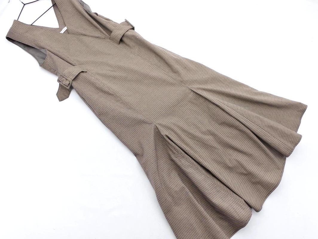LADYMADE レディメイド 千鳥柄 ジャンパースカート ワンピース sizeF/ベージュ ◇■ ☆ elc5 レディース