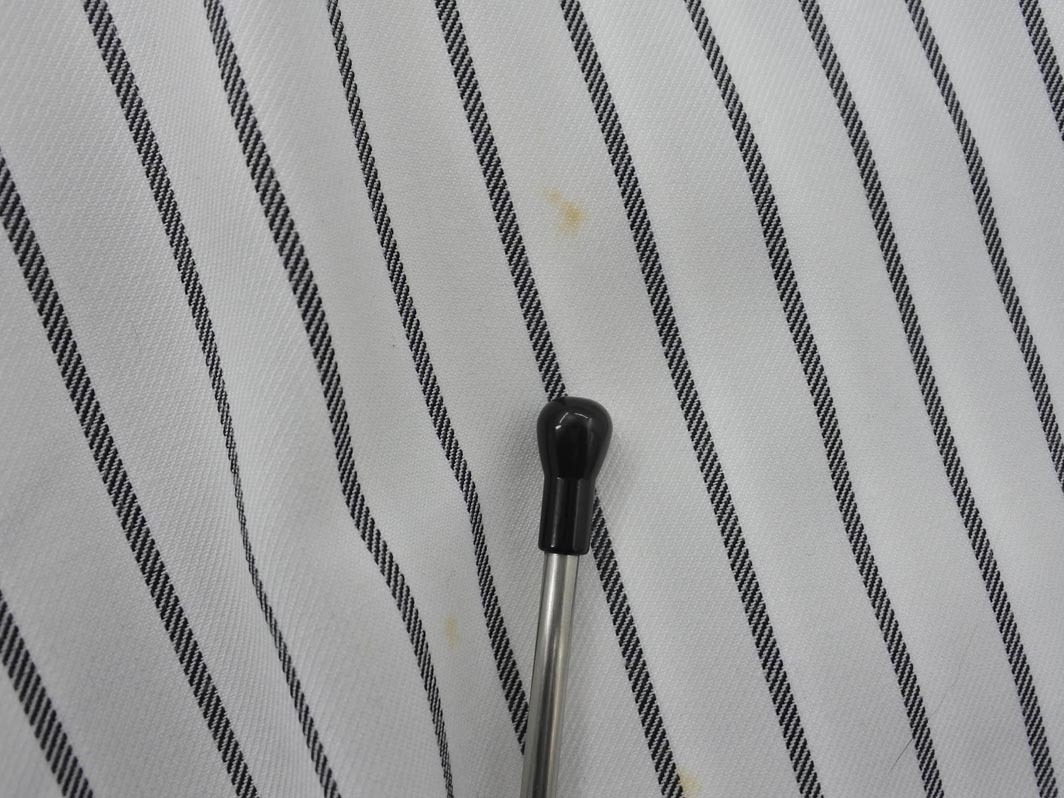 新品 CECIL McBEE セシルマクビー ストライプ フレア スカート sizeS/白ｘグレー ■◇ ☆ elc5 レディース