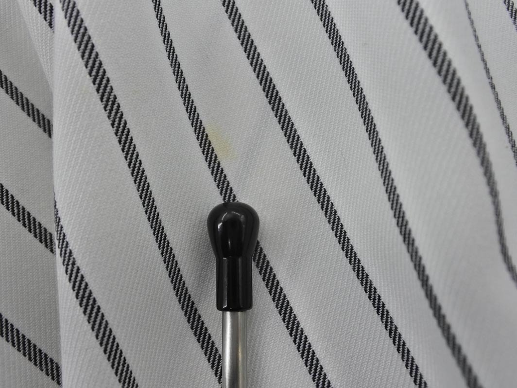 新品 CECIL McBEE セシルマクビー ストライプ フレア スカート sizeS/白ｘグレー ■◇ ☆ elc5 レディース