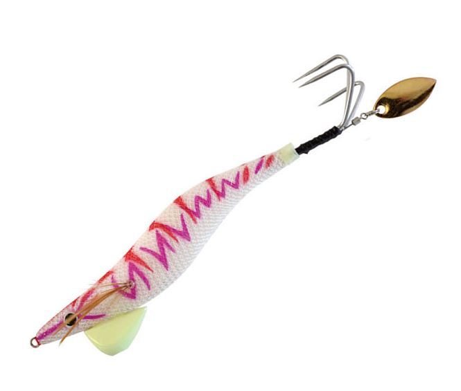 ハリミツ 蛸墨族 デカ針 40g ホワイトグロー VE-67