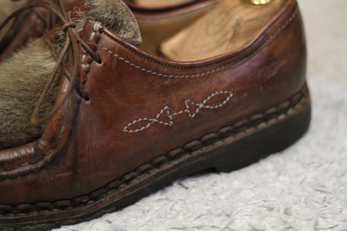 幻のHERMES別注】PARABOOT MICHAEL アザラシ 5.5(刺繍 エルメス 幻のHERMES別注】PARABOOT MICHAEL アザラシ 5.5(刺繍 エルメス
