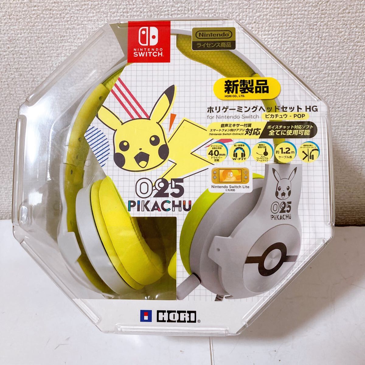 ホリ ゲーミングヘッドセット HG ピカチュウ 【 Nintendo Switch ニンテンドー スイッチ】 ポケモン