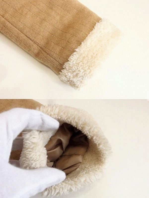 W*ザラベーシック ZARA BASIC 中綿入り　ボアコート EUR：S キャメル ok3820159168