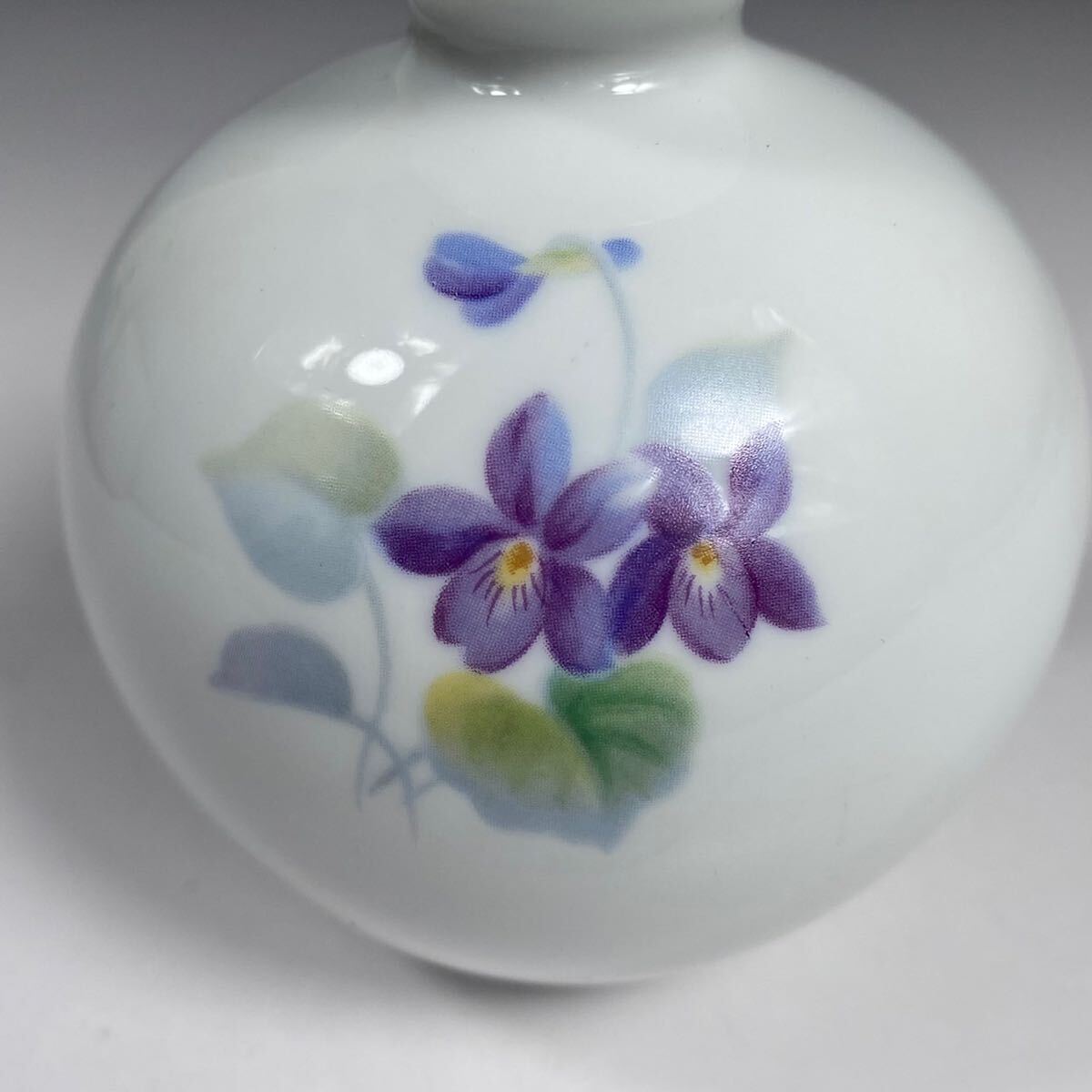 !_ premium Noritake Япония керамика фирма цветок основа один колесо .. ваза ваза для цветов цветок входить ..NORITAKE цветок сырой золотая краска s Mille sumire фиолетовый 