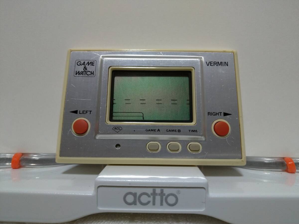 人気ブランドからコーディネートを探す 美品】任天堂ゲームウォッチ バーミン箱説付☆Nintendo ゲームウォッチ