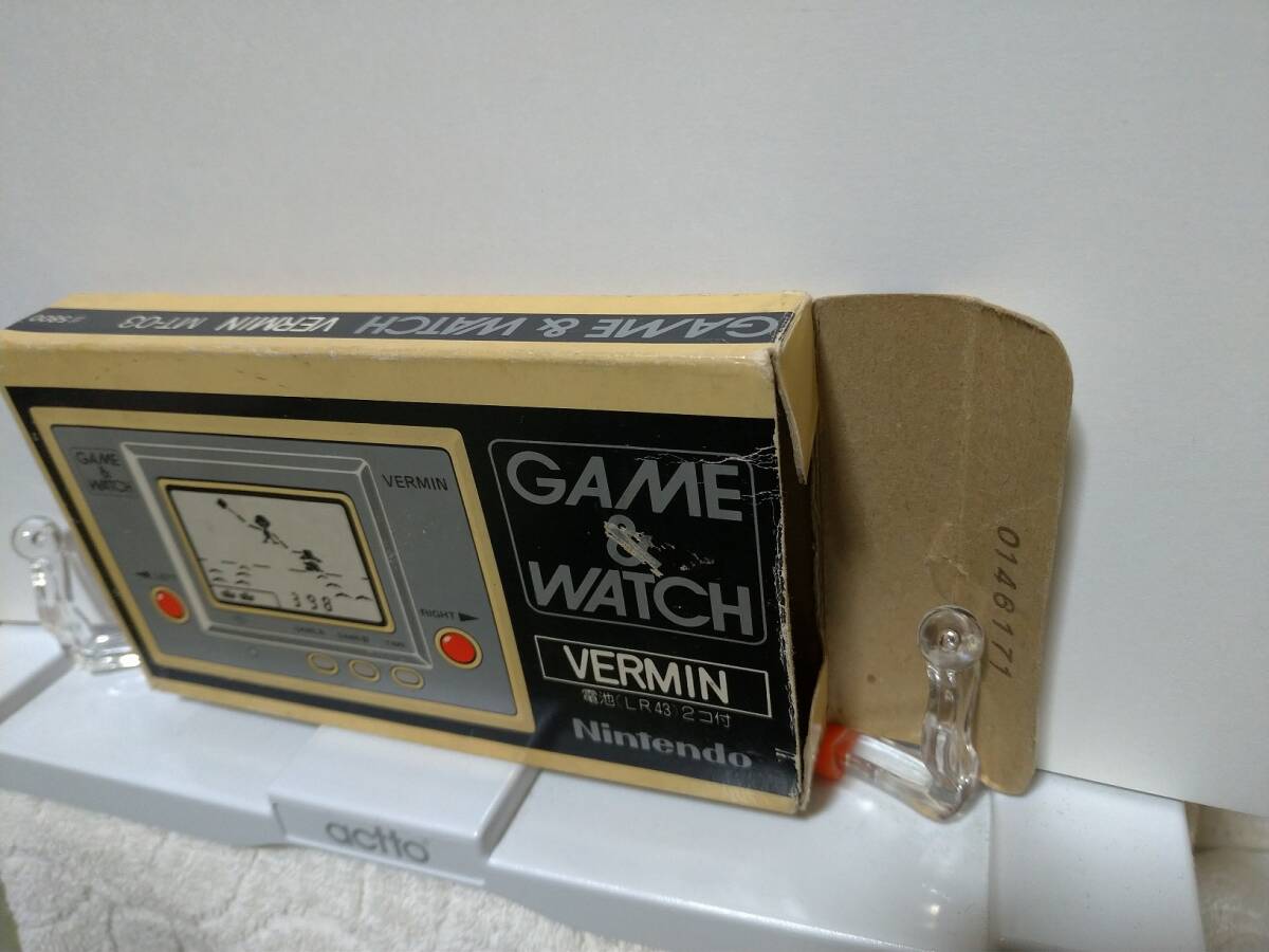 全信頼を寄せる 美品】任天堂ゲームウォッチ バーミン箱説付☆Nintendo ゲームウォッチ