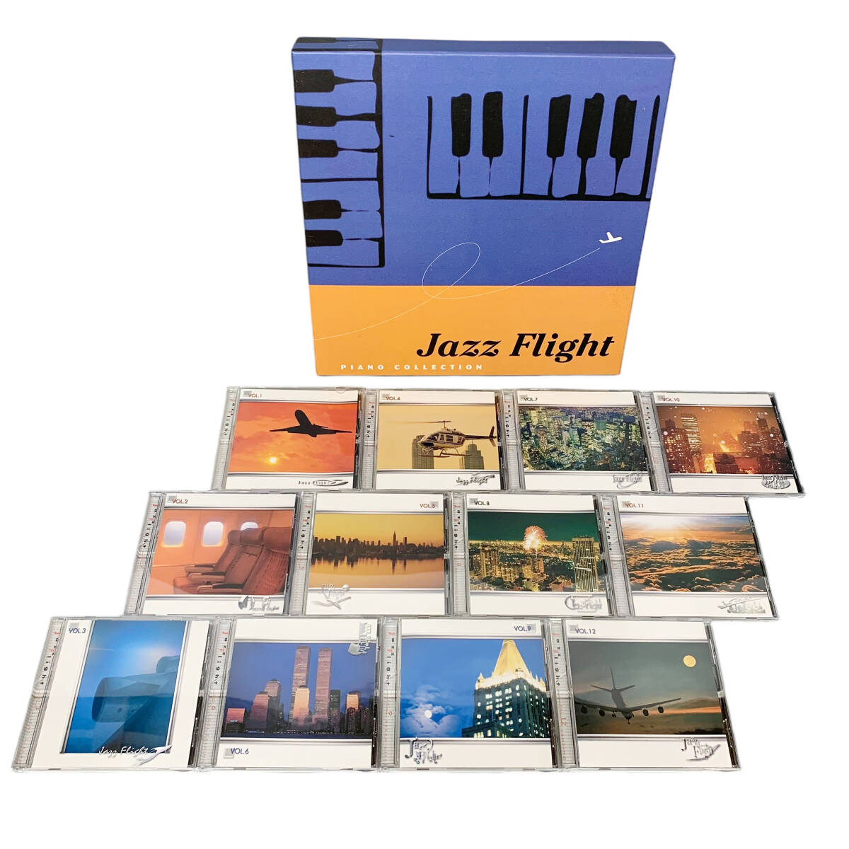 24C764_2【CD】Jazz Flight PIANO COLLECTION 12枚BOXセット ブックレット付属 ジャズ JAZZ 現状品 中古
