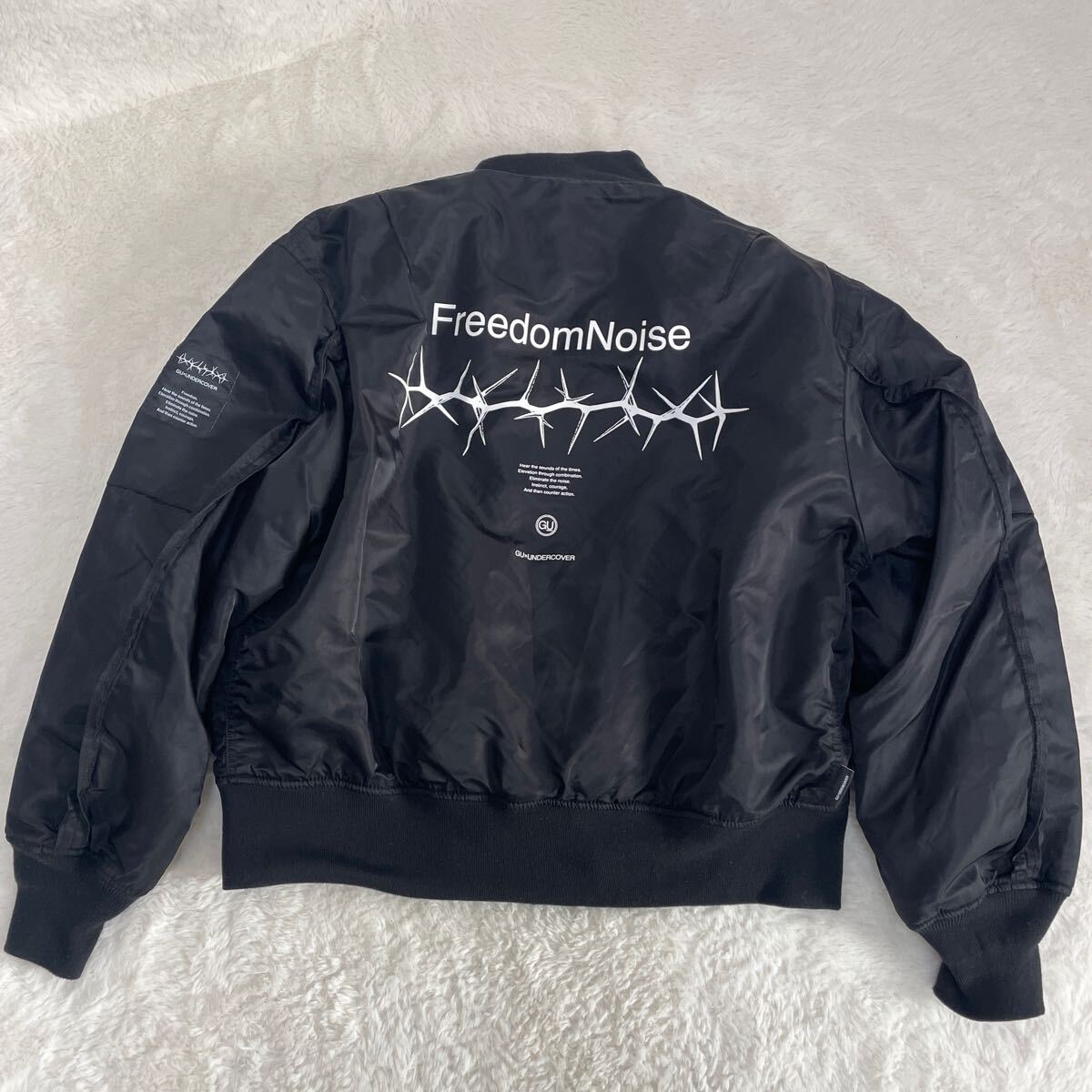 GU×UNDERCOVERアンダーカバー コラボMA-1ブラック ブランド別 GU×UNDERCOVERアンダーカバー コラボMA-1ブラック ブランド別