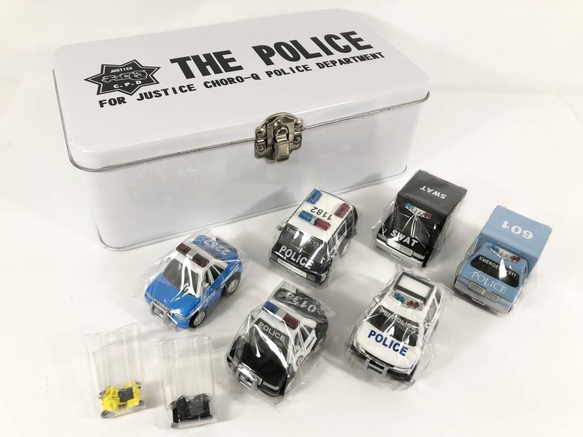 【未使用・美品】10293　チョロQ　THE　POLICE　ポリス　缶