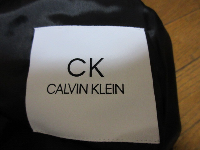 CK Calvin Klein　カルバンクライン　ラム　レザー　テーラード　ジャケット　黒　38