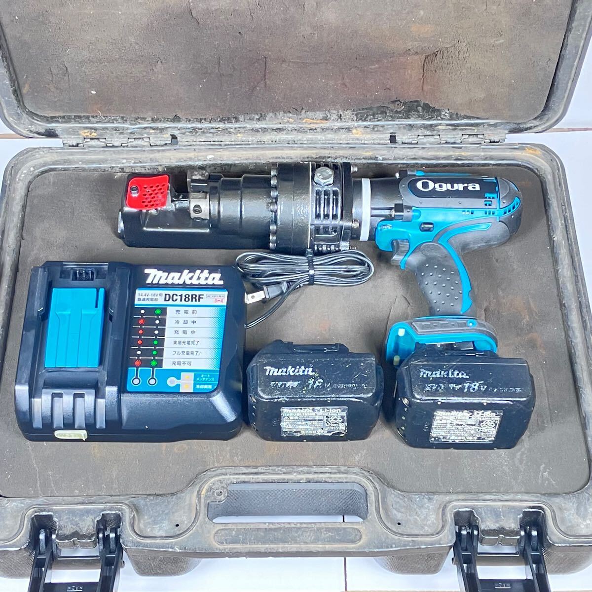 中古品 オグラ 18V 充電式鉄筋カッター HCC-16DF 動作OK 中古品 オグラ 18V 充電式鉄筋カッター HCC-16DF 動作OK