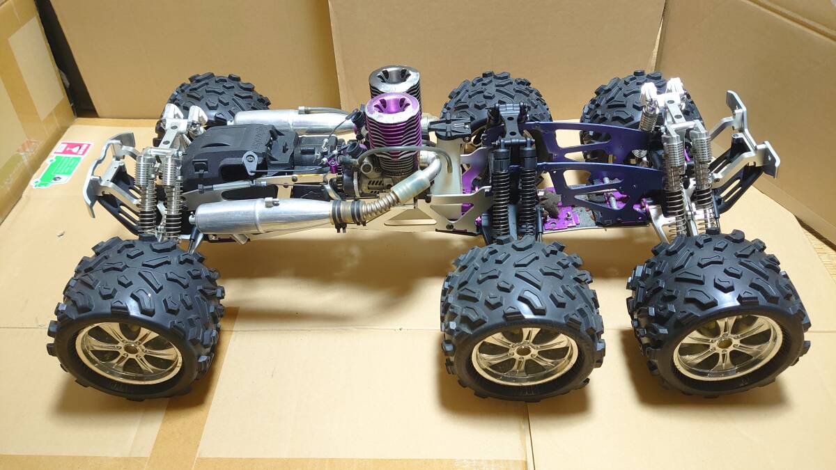 HPI サベージ ジャンク 及びパーツ多数 Yahoo!オークション - HPI サベージ トラックジーラツイン改6WD