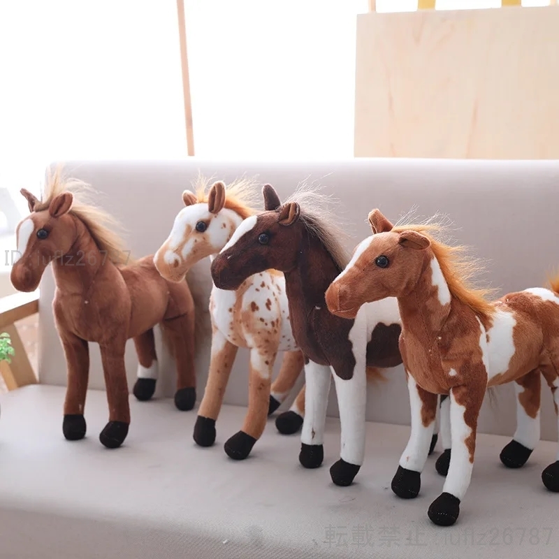 子供 ぬいぐるみ枕 柔らかいクッション シミュレート ポニー おもちゃ 誕生日プレゼント HOM450