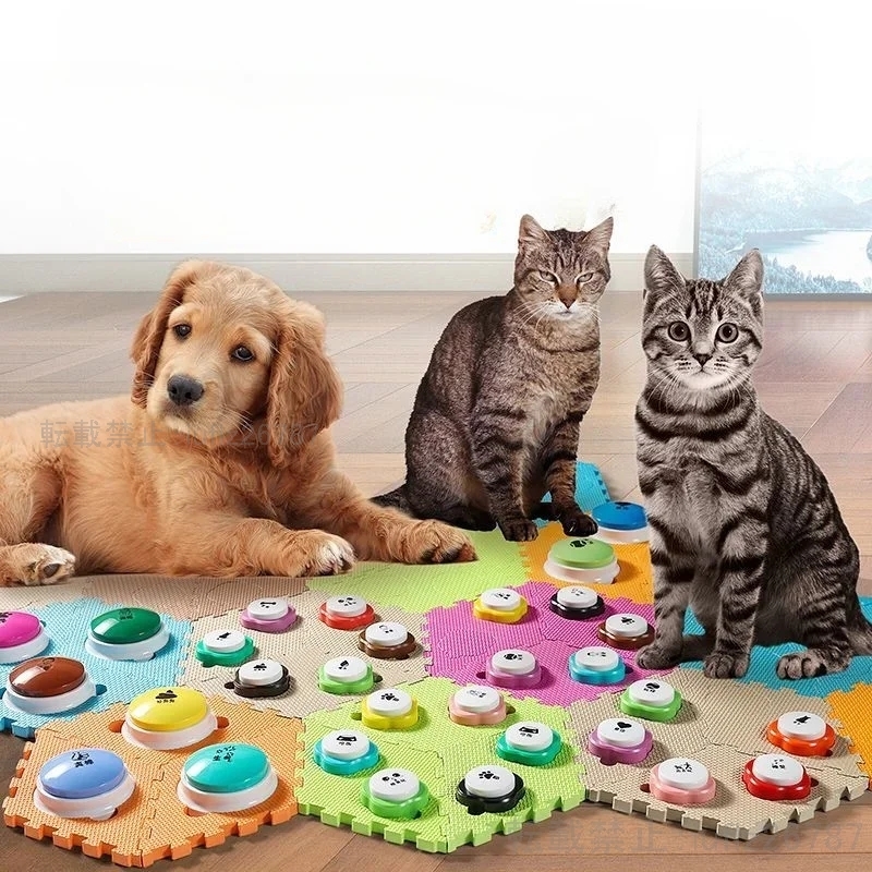猫 通信小型ボタン犬ミニ録画トレーニングベルインターネットセレブペット音声タップ音作りおもちゃ PET001