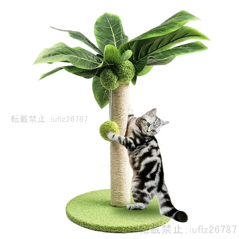 猫 引っ掻きポスト 緑 葉 ペット製品 屋内猫 ポスト 子猫 木 PET079