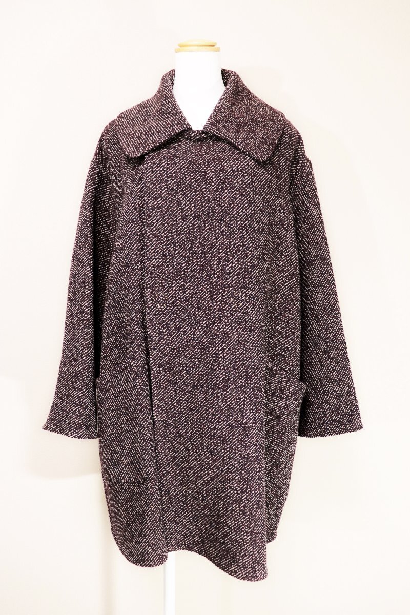 * beautiful goods *45R/45rpm four tea five / wool 100% tweed coat :3/... series xy667