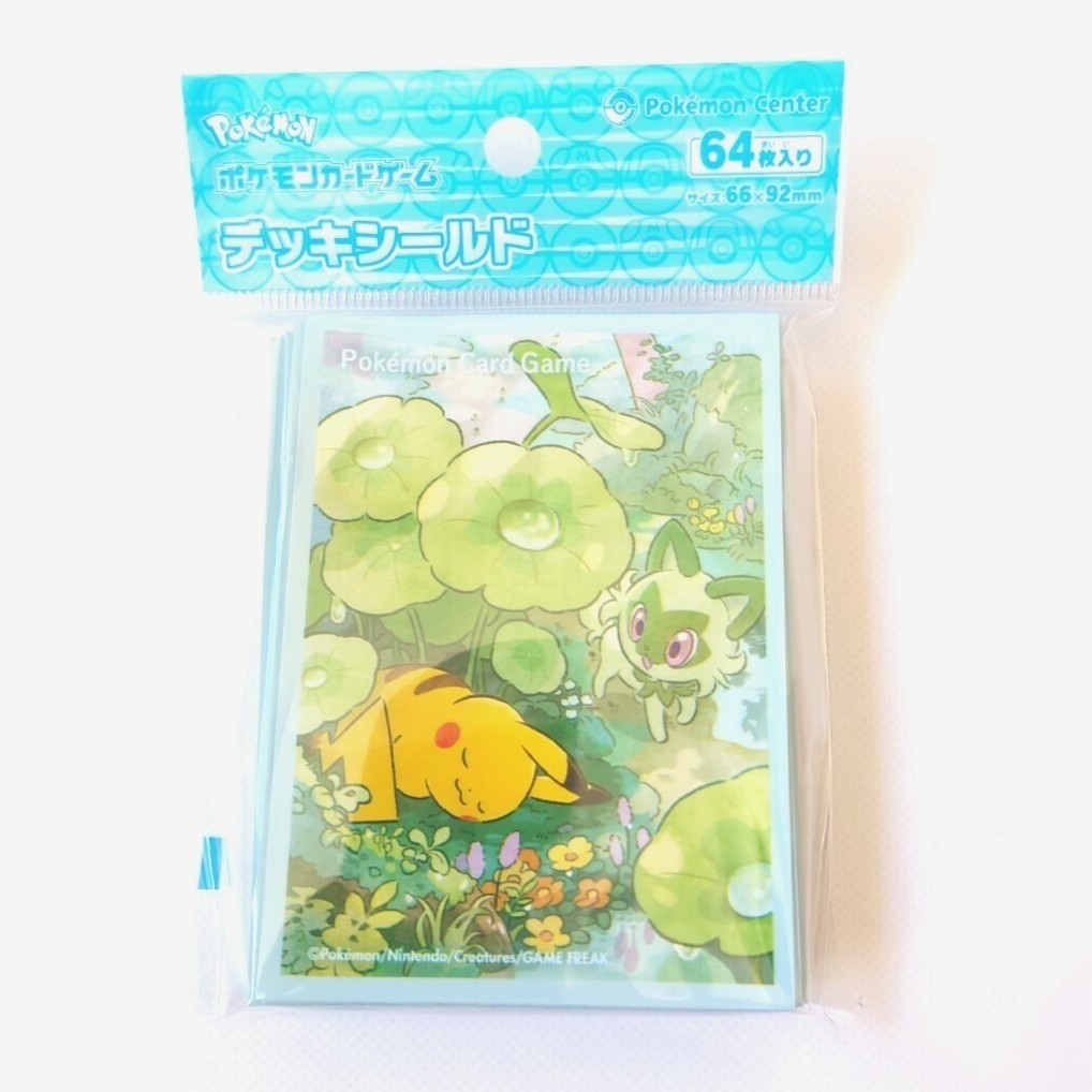 新品 未開封品 ポケモンカードゲーム デッキシールド ピカチュウ＆ニャオハ スリーブ ポケカ (管理番号 235)