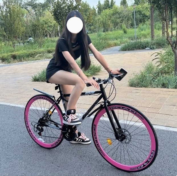 ロードバイク 700C カラー 可変速自転車 スチールフレーム 適用身長(zhǎng)165-185cm ソリッドタイヤ 24段変速 初心者 街乗り 通勤 通學(xué)