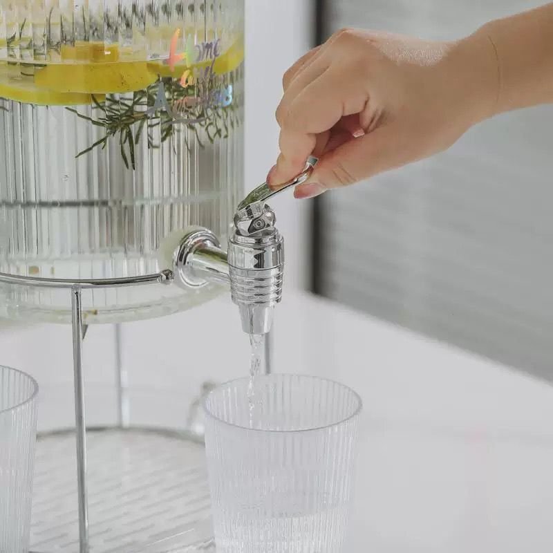 ドリンクサーバー 冷水筒 大容量 貯蔵タンク 保存瓶 プラスチック 飲料タンク キッチン収納 保存容器 家庭用 飲料 冷蔵庫 水 お茶 ジュース