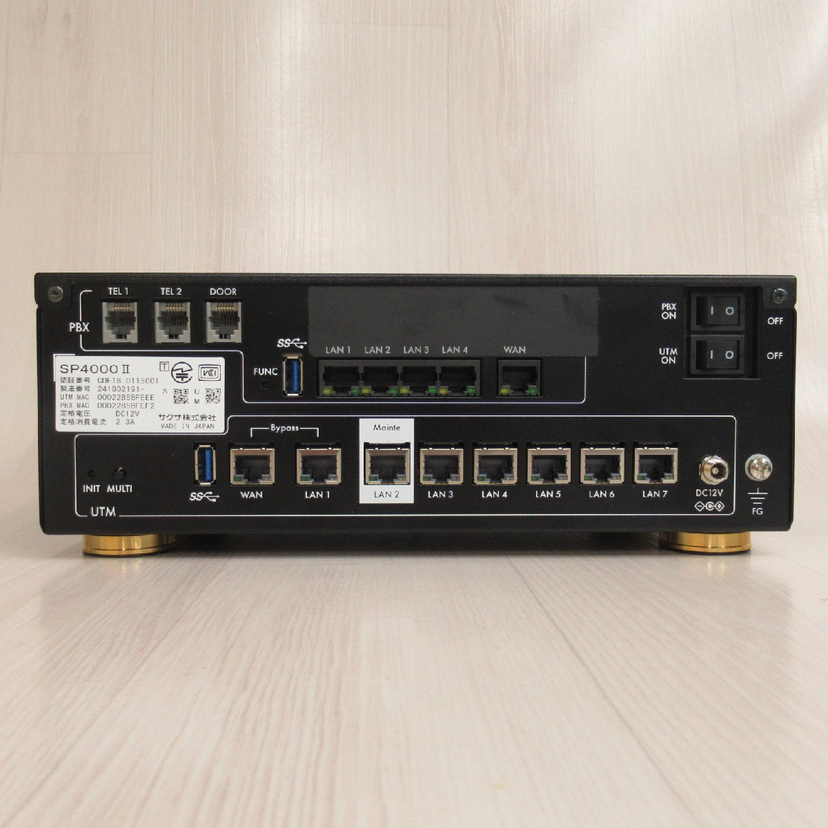 SAXA SP4000Ⅱ UTM一体型 IP-PBX ライセンス期限 2029年05月01日 SAXA SP4000Ⅱ UTM一体型 IP-PBX ライセンス期限 2029年05月01日