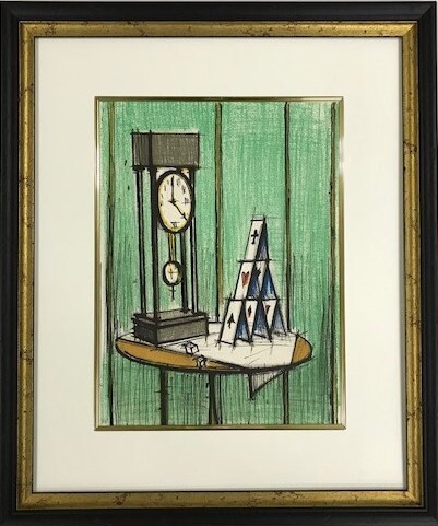≪　ベルナール 　ビュッフェ　≫　 オリジナル リトグラフ 　CHATEAU DE CARTES 　1979年 　BERNARD　 BUFFET